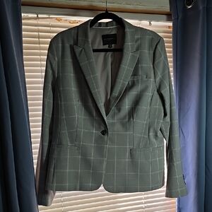 Banana Republic Gray Blazer Tailored Fit Notched Lapels